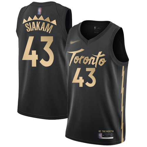 Men's Nike Toronto Raptors #43 Pascal Siakam Black NBA Swingman City Edition 2019 20 Jersey