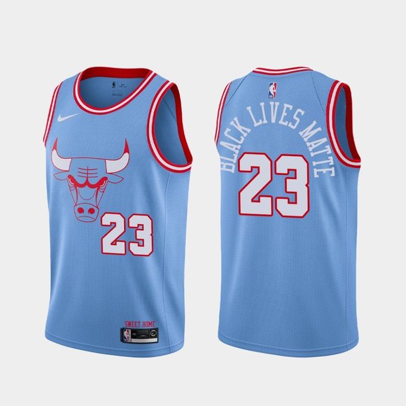 Chicago Bulls #23 Michael Jordan BLM Jersey City