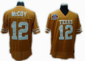 Texas Longhorns 12 Colt McCoy orange NCAA Jerseys