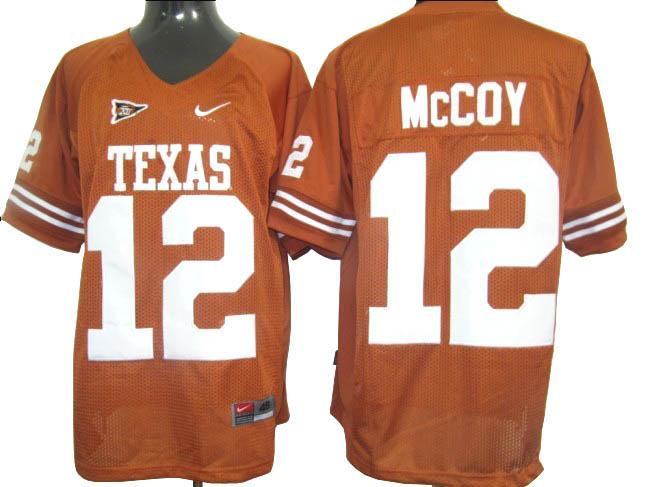 Texas Longhorns 12 Colt McCoy Orange NCAA Jerseys