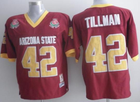 Arizona State Sun Devils 42 Pat Tillman Red NCAA Jersey