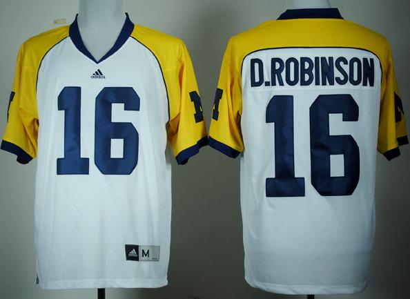 Michigan Wolverines 16# Denard Robinson White Cowboys Classic NCAA Jersey