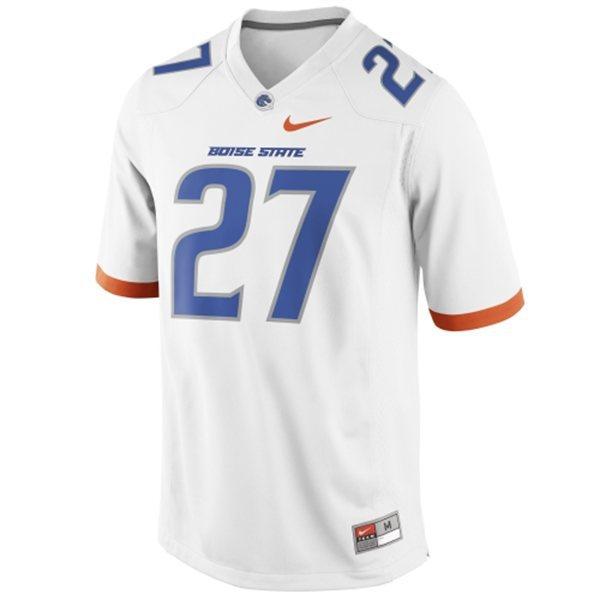 Boise State Broncos 27 Jay Ajayi White College Football NCAA Jerseys