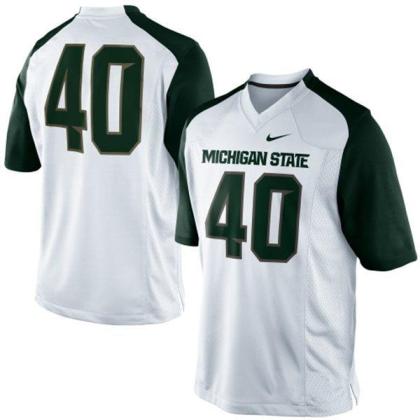 Michigan State Spartans 40 Max Bullough White College Football NCAA Jerseys