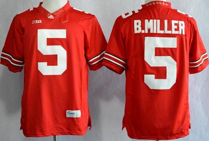 Ohio State Buckeyes 5 Braxton Miller Red College Football Limited NCAA Jerseys