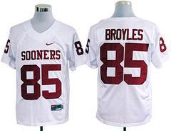Oklahoma Sooners 85 Ryan Broyles White College Football NCAA Jersey