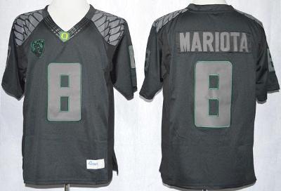 Oregon Duck 8 Marcus Mariota Blackout College Football Limited NCAA Jerseys