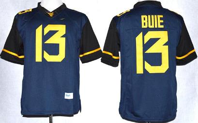 West Virginia Mountaineers (WVU) 13 Andrew Buie Blue College Football Limited NCAA Jerseys