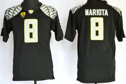 Youth Oregon Duck 8 Marcus Mariota Black Limited College Football NCAA Jerseys