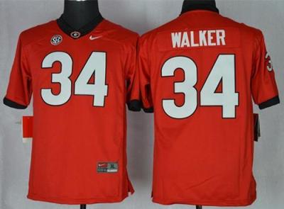 Youth Georgia Bulldogs #34 Herschel Walker Red Stitched NCAA Jersey