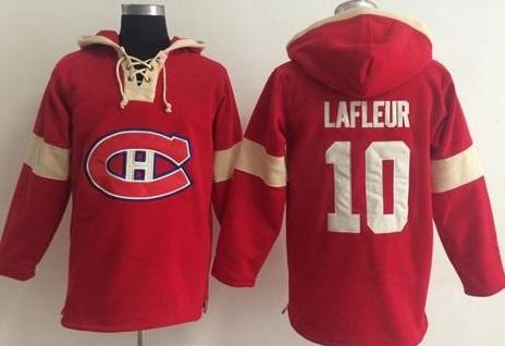 Montreal Canadiens #10 Guy Lafleur Red Pullover NHL Hoodie