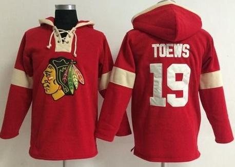 Chicago Blackhawks #19 Jonathan Toews Red Pullover NHL Hoodie Chicago Blackhawks #19 Jonathan Toews Red Pullover NHL Hoodie