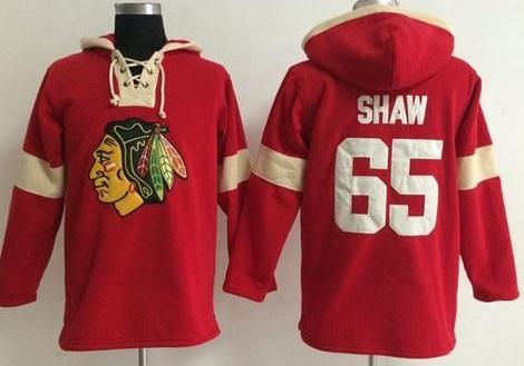 Chicago Blackhawks #65 Andrew Shaw Red Pullover NHL Hoodie