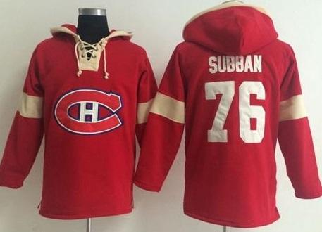 Montreal Canadiens 76 P.K Subban Red Pullover NHL Hoodie