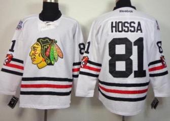 Chicago Blackhawks #81 Marian Hossa White 2015 Winter Classic Stitched NHL Hockey Jersey