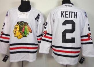 Chicago Blackhawks #2 Duncan Keith White Stitched 2015 Winter Classic Hockey Jersey