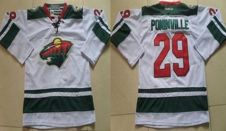Minnesota Wild #29 Jason Pominville White Stitched NHL Jersey Minnesota Wild #29 Jason Pominville White Stitched NHL Jersey