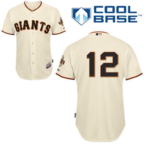 San Francisco Giants #12 Joe Panik Cream Home Cool Base Stitched Baseball Jersey