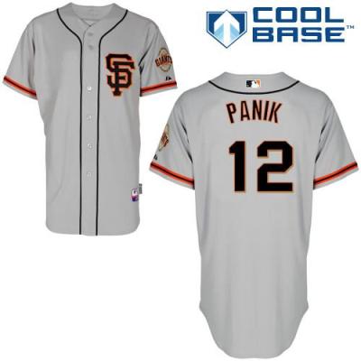 San Francisco Giants #12 Joe Panik Grey Road 2 Cool Base Stitched Baseball Jersey