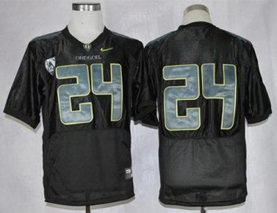 Oregon Ducks #24 Thomas Tyner Black Combat Stitched NCAA Jersey