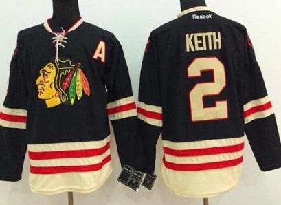 Chicago Blackhawks #2 Duncan Keith Black 2015 Winter Classic Stitched NHL Jersey