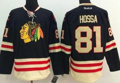 Chicago Blackhawks #81 Marian Hossa Black 2015 Winter Classic Stitched NHL Jersey