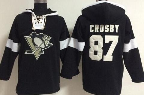 Pittsburgh Penguins #87 Sidney Crosby Black NHL Pullover Hoodie