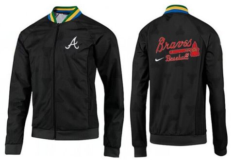 Mens Atlanta Braves MLB Baseball Jacket-0023