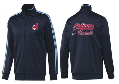 Mens Cleveland Indians MLB Baseball Jacket-0011