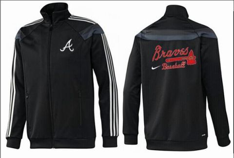 Mens Atlanta Braves MLB Baseball Jacket-0017