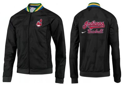 Mens Cleveland Indians MLB Baseball Jacket-0023