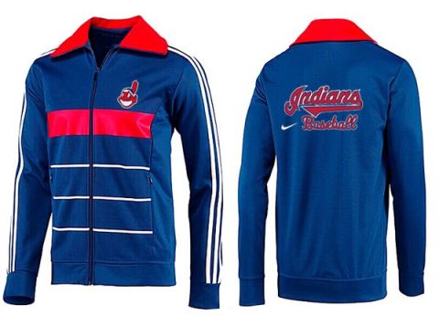 Mens Cleveland Indians MLB Baseball Jacket-0015