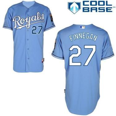 Kansas City Royals #27 Brandon Finnegan Light Blue Cool Base Stitched Baseball Jersey