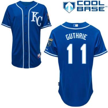 Kansas City Royals #11 Jeremy Guthrie Light Blue Cool Base Stitched Baseball Jersey