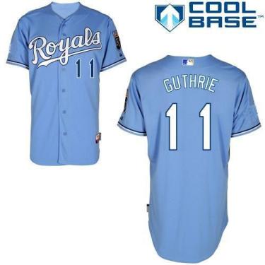 Kansas City Royals #11 Jeremy Guthrie Light Blue Cool Base Stitched MLB Jersey