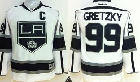 Youth Los Angeles Kings 99 Wayne Gretzky White Road Stitched NHL Jersey