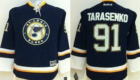 Youth St. Louis Blues #91 Vladimir Tarasenko Navy Blue Alternate Stitched NHL jersey