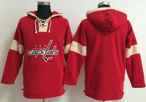 Washington Capitals Blank Red Pullover NHL Hoodie