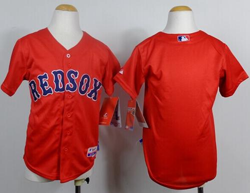 Youth Boston Red Sox Blank Red Cool Base Stitched Baseball Jersey