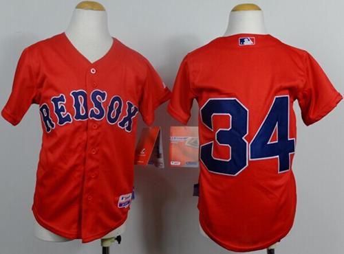 Youth Boston Red Sox #34 David Ortiz Red Cool Base Stitched Baseball Jersey
