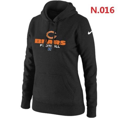 Chicago Bears Women's Nike Critical Victory Pullover Hoodie Black