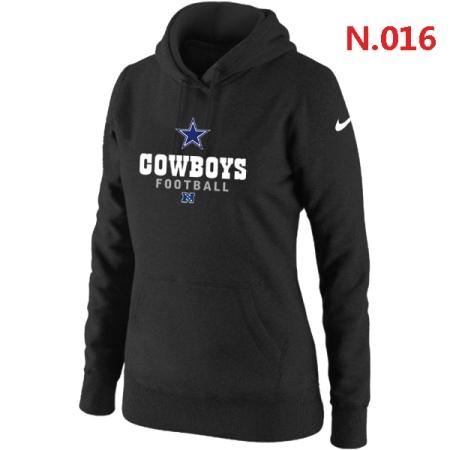 Dallas cowboys Women's Nike Critical Victory Pullover Hoodie Black