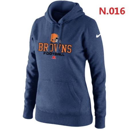 Cleveland Browns Women's Nike Critical Victory Pullover Hoodie Dark blue
