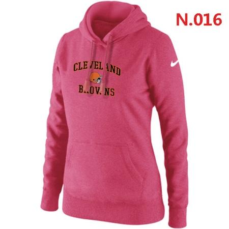 Cleveland Browns Women's Nike Heart & Soul Pullover Hoodie Pink