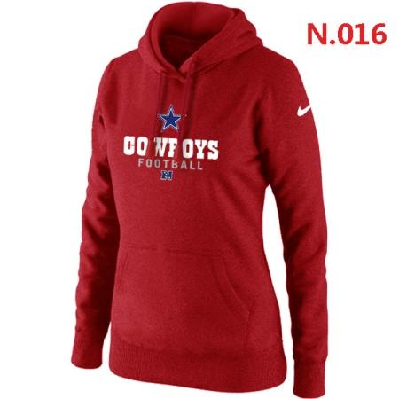 Dallas cowboys Women's Nike Critical Victory Pullover Hoodie Red