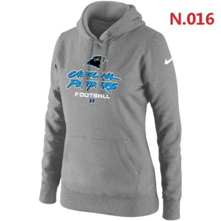 Carolina Panthers Women's Nike Critical Victory Pullover Hoodie Light grey