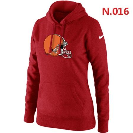 Cleveland Browns Women's Nike Club Rewind Pullover Hoodie ?C Red