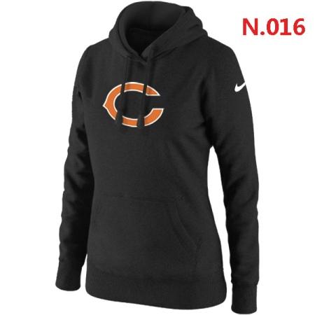 Chicago Bears Women's Nike Club Rewind Pullover Hoodie ?C Black
