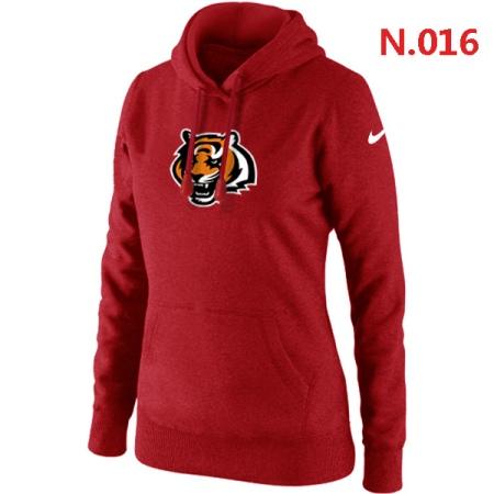 Cincinnati Bengals Women's Nike Club Rewind Pullover Hoodie ?C Red 2