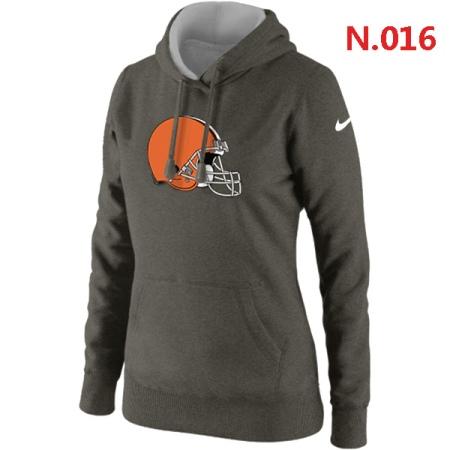 Cleveland Browns Women's Nike Club Rewind Pullover Hoodie ?C Dark grey